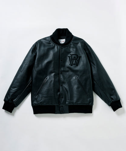 LEATHER STADIUM JACKET(TLS-BTW-000002）